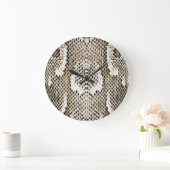 Python Skin: Tiermuster-Design Große Wanduhr (Zuhause)