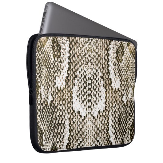 Python Skin: Tiermuster-Design Laptopschutzhülle (Vorne Rechts)