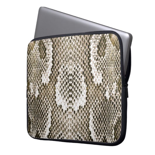 Python Skin: Tiermuster-Design Laptopschutzhülle (Vorderseite Links)