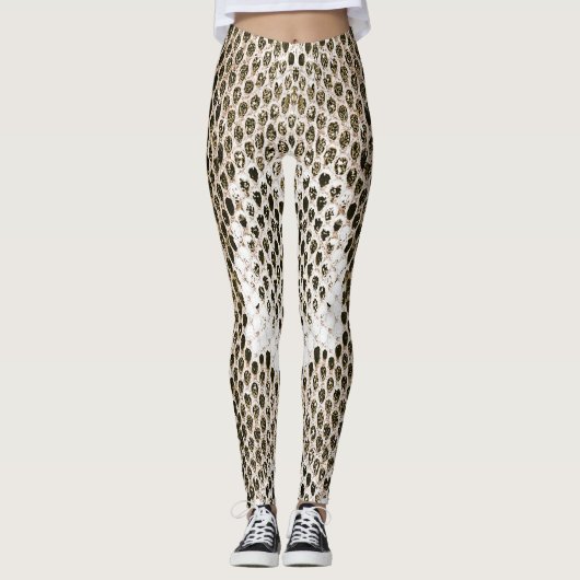 Python Skin: Tiermuster-Design Leggings (Vorderseite)