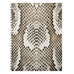Python Skin: Tiermuster-Design Notizblock