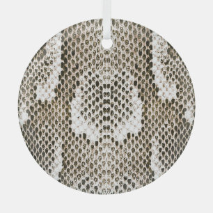 Python Skin: Tiermuster-Design Ornament Aus Glas