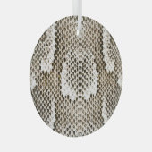 Python Skin: Tiermuster-Design Ornament Aus Glas (Vorderseite Rechts)
