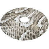 Python Skin: Tiermuster-Design Polyester Weihnachtsbaumdecke (Schrägansicht)