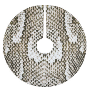 Python Skin: Tiermuster-Design Polyester Weihnachtsbaumdecke