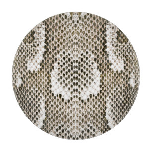 Python Skin: Tiermuster-Design Schneidebrett