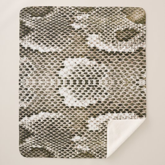 Python Skin: Tiermuster-Design Sherpadecke (Vorderseite)