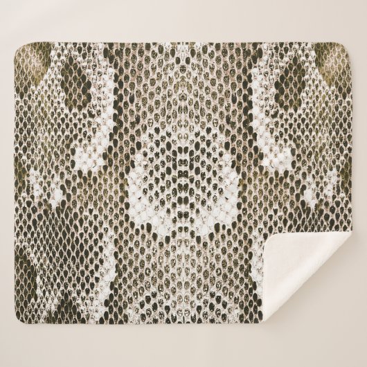 Python Skin: Tiermuster-Design Sherpadecke (Vorderseite (Horizontal))