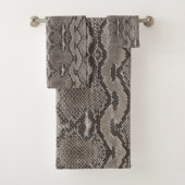 Python Snake Skin Animal Print Badhandtuch Set (Insitu)