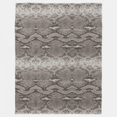 Python Snake Skin Animal Print Fleecedecke (Vorderseite)