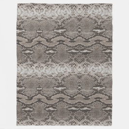 Python Snake Skin Animal Print Fleecedecke