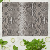 Python Snake Skin Animal Print Geschirrtuch (Gefaltet)