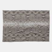 Python Snake Skin Animal Print Geschirrtuch (Horizontal)
