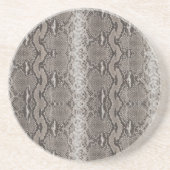 Python Snake Skin Animal Print Getränkeuntersetzer (Vorne)