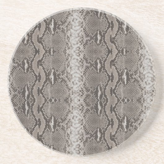 Python Snake Skin Animal Print Getränkeuntersetzer (Vorne)