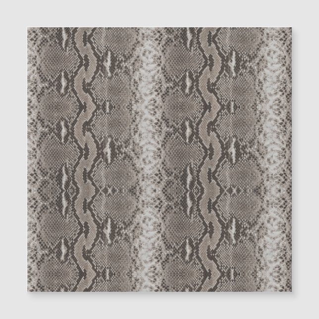 Python Snake Skin Animal Print Magnetkarte (Vorderseite)