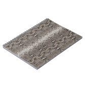Python Snake Skin Animal Print Notizblock (Linke Seite)
