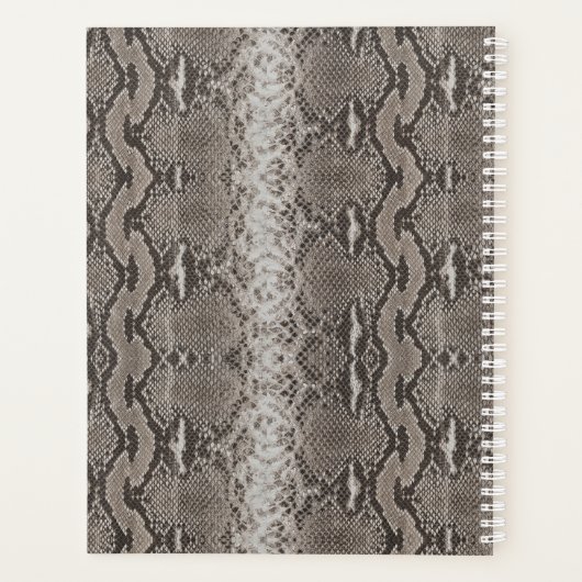 Python Snake Skin Animal Print Planer (Rückseite)
