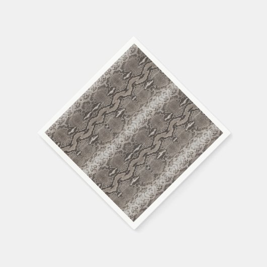 Python Snake Skin Animal Print Serviette (Ecke)