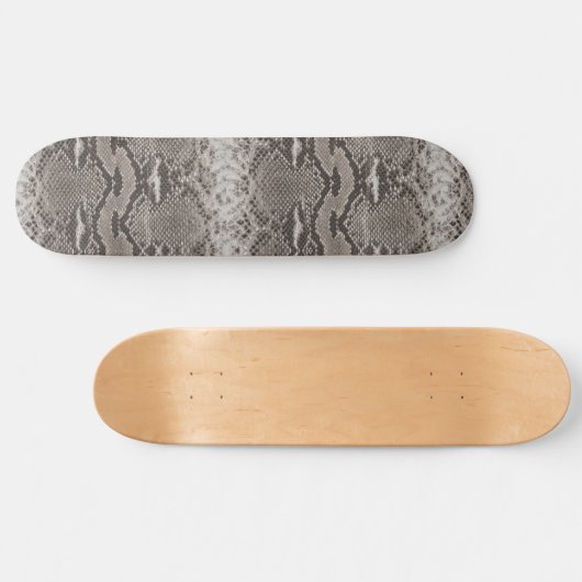 Python Snake Skin Animal Print Skateboard (Horizontal)