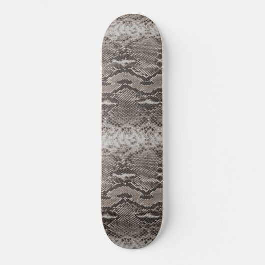 Python Snake Skin Animal Print Skateboard (Vorderseite)