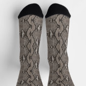 Python Snake Skin Animal Print Socken (Oben)