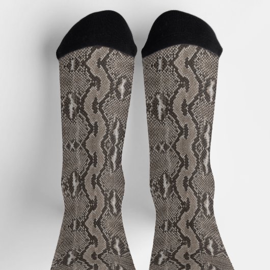 Python Snake Skin Animal Print Socken (Oben)