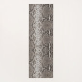Python Snake Skin Animal Print Yogamatte (Rückseite)