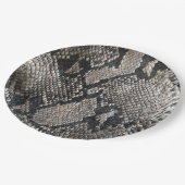 Python Snake Skin - Rich Eleganto Halloween Pappteller (Schrägansicht)