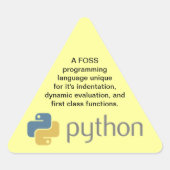 Python Sticker (Vorderseite)
