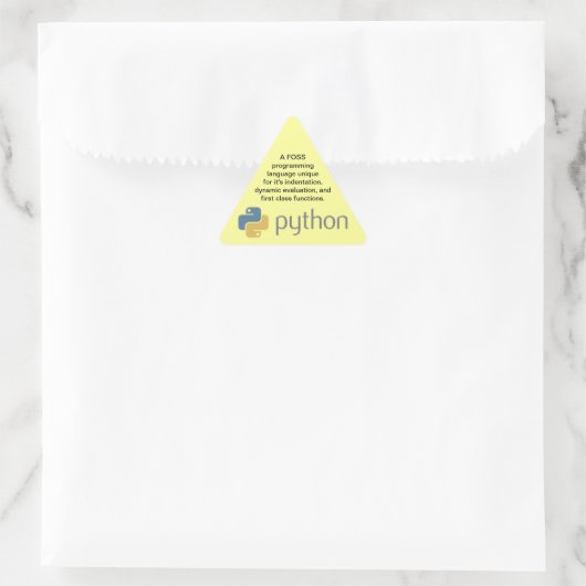 Python Sticker (Tasche)