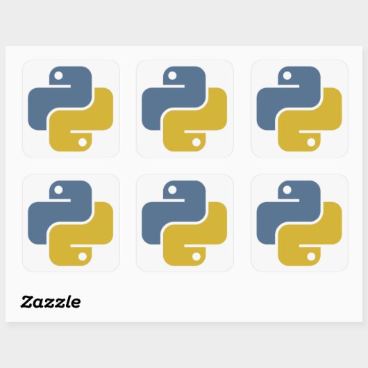 Python Sticker (Blatt)