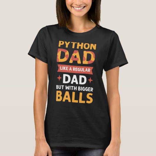 Python-Vater. Herpetologen. Royal Python Banana Ba T-Shirt (Vorderseite)
