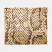 Pythonhaut, Haut, Schlange, Retikulat Fleecedecke (Vorderseite (Horizontal))