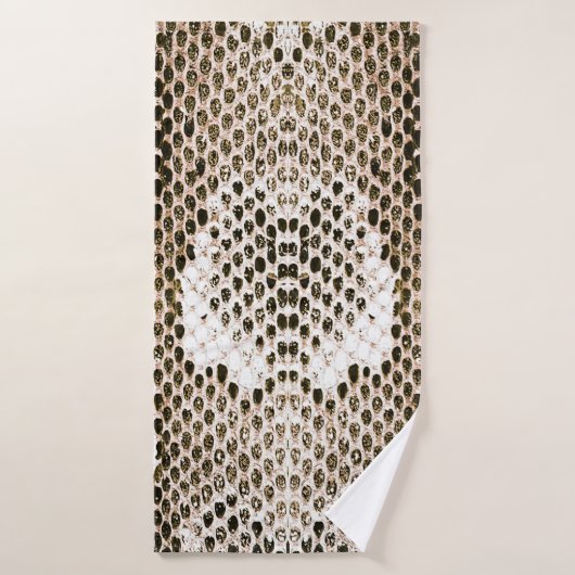 Pythonhaut, Schlangenmuster, tierisches Hautmuster Badehandtuch (Badehandtuch)