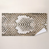 Pythonhaut, Schlangenmuster, tierisches Hautmuster Badehandtuch (Badehandtuch)