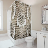 Pythonhaut, Schlangenmuster, tierisches Hautmuster Duschvorhang (Beispiel)