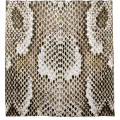 Pythonhaut, Schlangenmuster, tierisches Hautmuster Duschvorhang (Vorderseite)