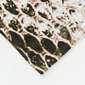 Pythonhaut, Schlangenmuster, tierisches Hautmuster Fleecedecke (Ecke)