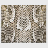 Pythonhaut, Schlangenmuster, tierisches Hautmuster Geschenkpapier (Flach)