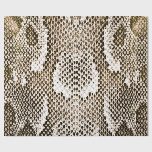 Pythonhaut, Schlangenmuster, tierisches Hautmuster Geschenkpapier (Flach)