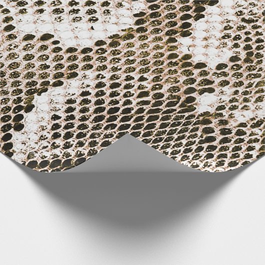 Pythonhaut, Schlangenmuster, tierisches Hautmuster Geschenkpapier (Ecke)