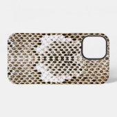 Pythonhaut, Schlangenmuster, tierisches Hautmuster iPhone Hülle (Rückseite (Horizontal))
