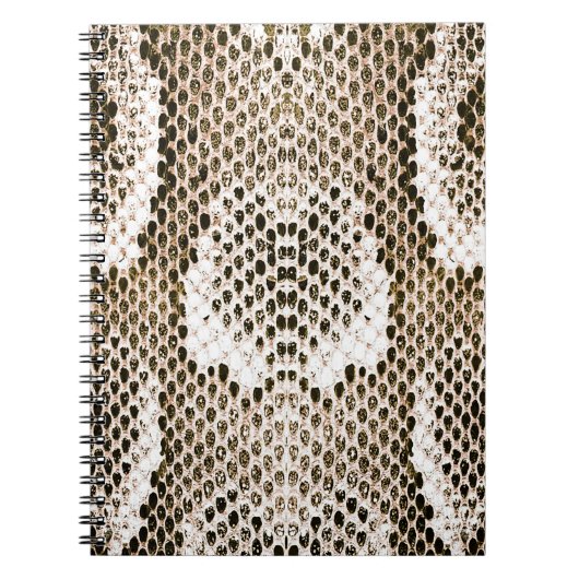 Pythonhaut, Schlangenmuster, tierisches Hautmuster Notizblock (Vorderseite)