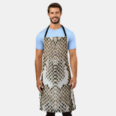 Pythonhaut, Schlangenmuster, tierisches Hautmuster Schürze (Getragen)