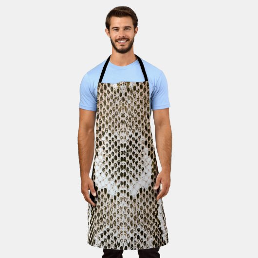Pythonhaut, Schlangenmuster, tierisches Hautmuster Schürze (Getragen)