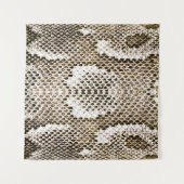 Pythonhaut, Schlangenmuster, tierisches Hautmuster Wandteppich (Vorderseite (Horizontal))