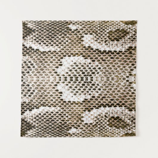 Pythonhaut, Schlangenmuster, tierisches Hautmuster Wandteppich (Vorderseite (Horizontal))