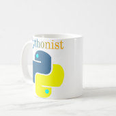 Pythonist Kaffeetasse (Vorderseite Links)