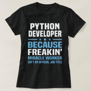 Pythonschlange-Entwickler T-Shirt